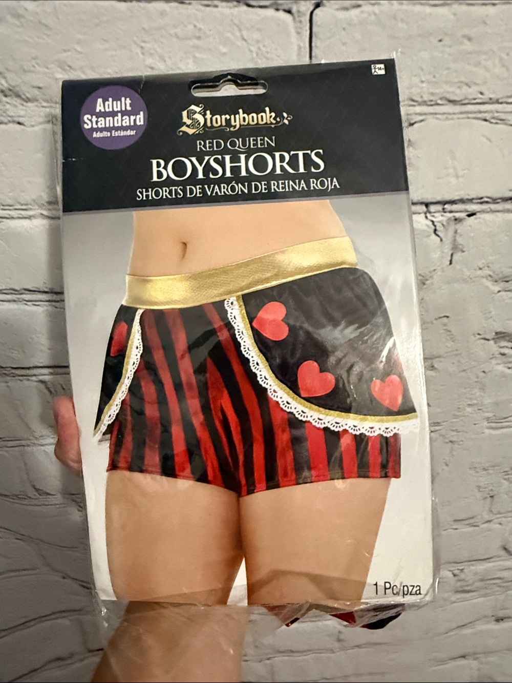 Halloween Alice in wonderland women’s storybook red queen boy shorts costume